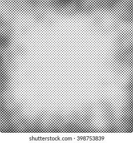 Grunge halftone background. Halftone dots vector texture.