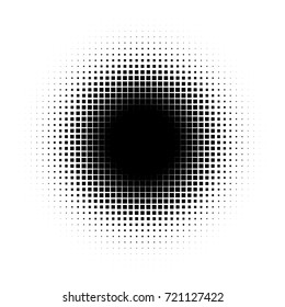 Grunge Halftone Background. Dotted Distressed Pattern. Black and White Gradient Overlay. Vector illustration