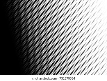 Grunge Halftone Background. Gradient Black and White Overlay. Dotted Pop-art Pattern. Vector illustration