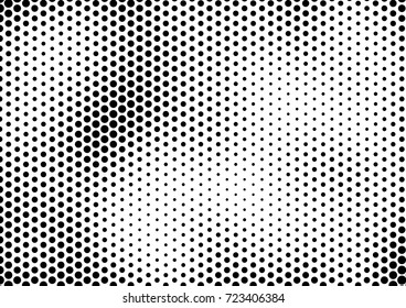 Grunge Half-tone Background. Modern Black and White Backdrop. Points Dotted Overlay. Vector illustration
