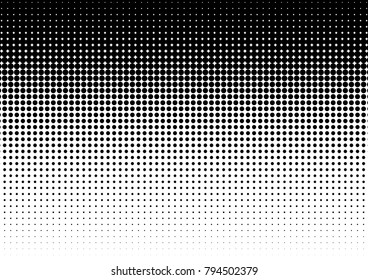 Grunge Halftone Background. Modern Black and White Backdrop. Points Distressed Pattern. Dotted Pop-art Overlay. Vector illustration