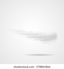 Grunge halftone background. Vector dots texture. Abstract dotted background