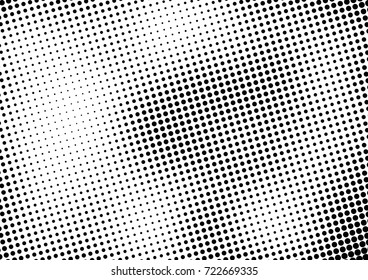 Grunge Halftone Background. Vintage Gradient Overlay. Points Pop-art Texture. Vector illustration