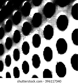 Grunge halftone background.Halftone dots vector texture. Mesh surface.