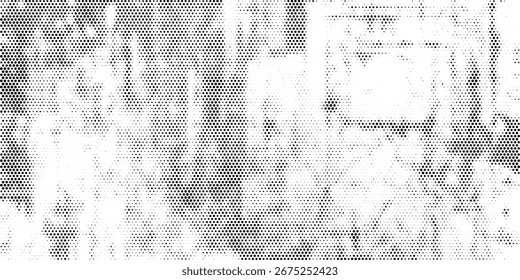 Grunge halftone black dots texture background

