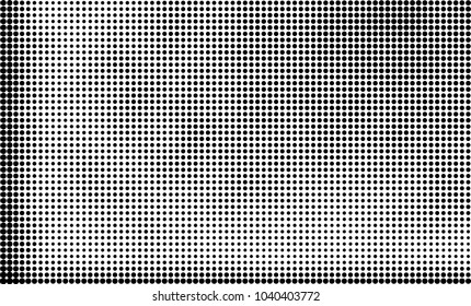 Grunge halftone is black and white. Abstract texture of dots for printing and design