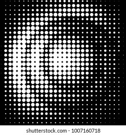 Grunge halftone black and white dots texture background. Spotted vector Abstract Texture
