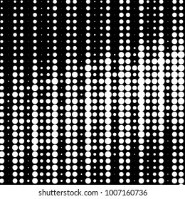 Grunge halftone black and white dots texture background. Spotted vector Abstract Texture
