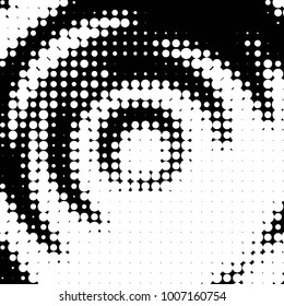 Grunge halftone black and white dots texture background. Spotted vector Abstract Texture
