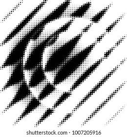 Grunge halftone black and white dots texture background. Spotted vector Abstract Texture
