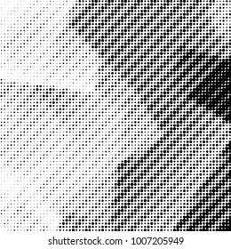 Grunge halftone black and white dots texture background. Spotted vector Abstract Texture
