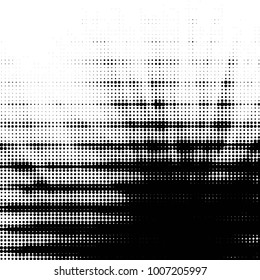 Grunge halftone black and white dots texture background. Spotted vector Abstract Texture
