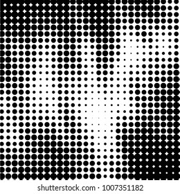 Grunge halftone black and white dots texture background. Spotted Abstract Texture
