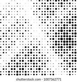 Grunge halftone black and white dots texture background. Spotted Abstract Texture
