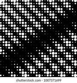 Grunge halftone black and white dots texture background. Spotted Abstract Texture
