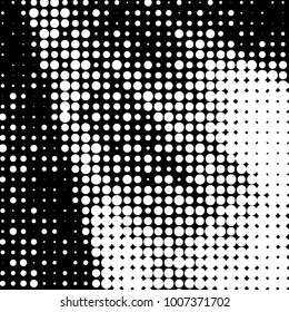 Grunge halftone black and white dots texture background. Spotted Abstract Texture
