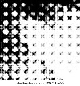 Grunge halftone black and white dots texture background. Spotted Abstract Texture
