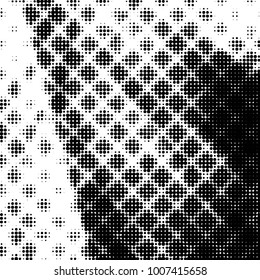 Grunge halftone black and white dots texture background. Spotted Abstract Texture
