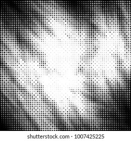 Grunge halftone black and white dots texture background. Spotted Abstract Texture
