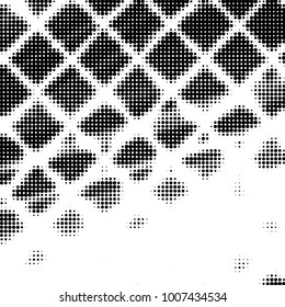Grunge halftone black and white dots texture background. Spotted Abstract Texture
