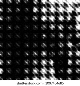 Grunge halftone black and white dots texture background. Spotted Abstract Texture
