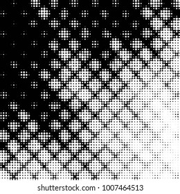 Grunge halftone black and white dots texture background. Spotted Abstract Texture
