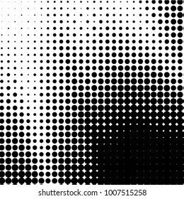 Grunge halftone black and white dots texture background. Spotted Abstract Texture
