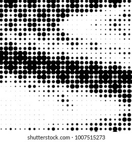 Grunge halftone black and white dots texture background. Spotted Abstract Texture
