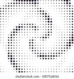 Grunge halftone black and white dots texture background. Spotted Abstract Texture
