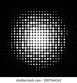 Grunge halftone black and white dots texture background. Spotted Abstract Texture
