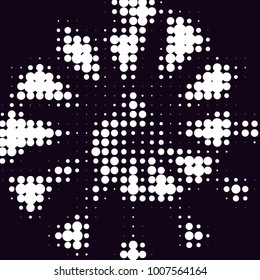 Grunge halftone black and white dots texture background. Spotted Abstract Texture
