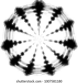 Grunge halftone black and white dots texture background. Spotted Abstract Texture
