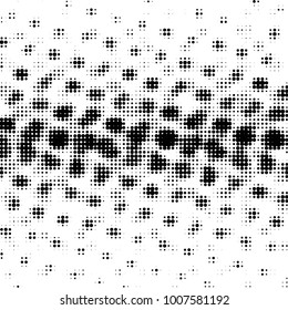 Grunge halftone black and white dots texture background. Spotted Abstract Texture
