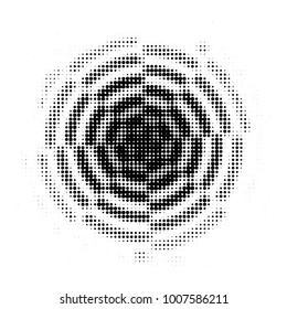 Grunge halftone black and white dots texture background. Spotted Abstract Texture
