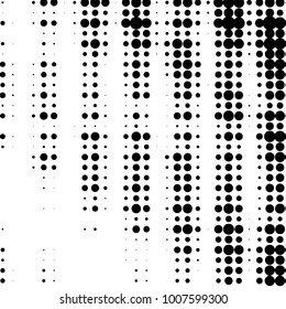 Grunge halftone black and white dots texture background. Spotted Abstract Texture
