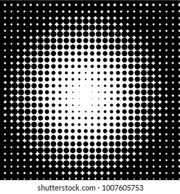 Grunge halftone black and white dots texture background. Spotted Abstract Texture
