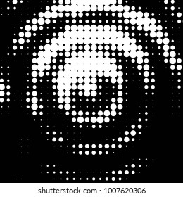 Grunge halftone black and white dots texture background. Spotted Abstract Texture
