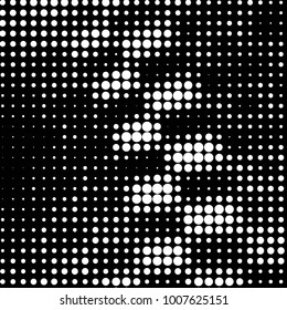 Grunge halftone black and white dots texture background. Spotted Abstract Texture
