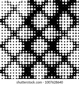 Grunge halftone black and white dots texture background. Spotted Abstract Texture
