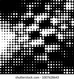 Grunge halftone black and white dots texture background. Spotted Abstract Texture
