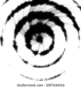 Grunge halftone black and white dots texture background. Spotted Abstract Texture
