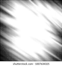 Grunge halftone black and white dots texture background. Spotted Abstract Texture
