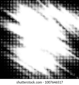 Grunge halftone black and white dots texture background. Spotted Abstract Texture
