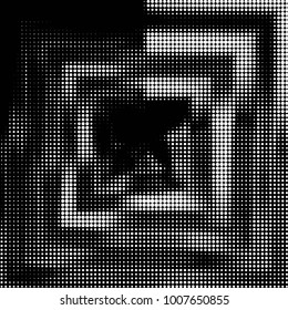 Grunge halftone black and white dots texture background. Spotted Abstract Texture
