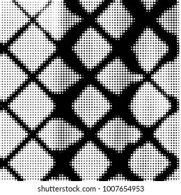 Grunge halftone black and white dots texture background. Spotted Abstract Texture
