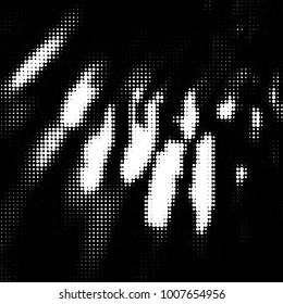 Grunge halftone black and white dots texture background. Spotted Abstract Texture

