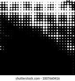 Grunge halftone black and white dots texture background. Spotted Abstract Texture
