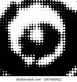 Grunge halftone black and white dots texture background. Spotted Abstract Texture
