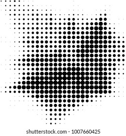 Grunge halftone black and white dots texture background. Spotted Abstract Texture
