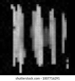 Grunge halftone black and white dots texture background. Spotted Abstract Texture
